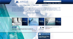 Desktop Screenshot of amicusmanagement.com