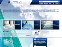 Tablet Screenshot of amicusmanagement.com